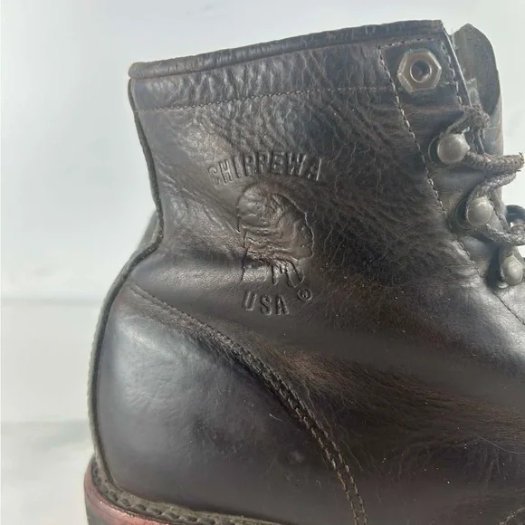 Chippewa lace up work boots